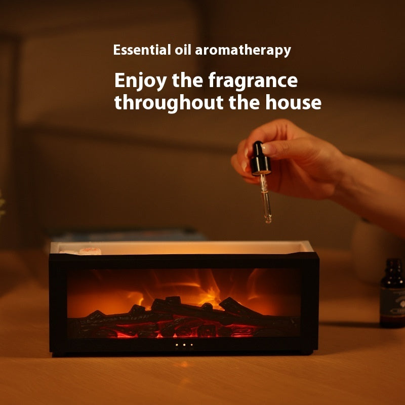 New Home Large Fog Volume Flame Humidifier 3D Flame Fireplace Machine