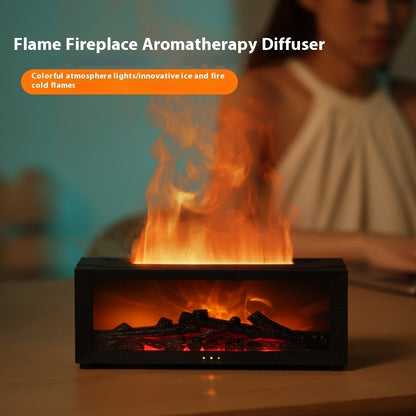 New Home Large Fog Volume Flame Humidifier 3D Flame Fireplace Machine