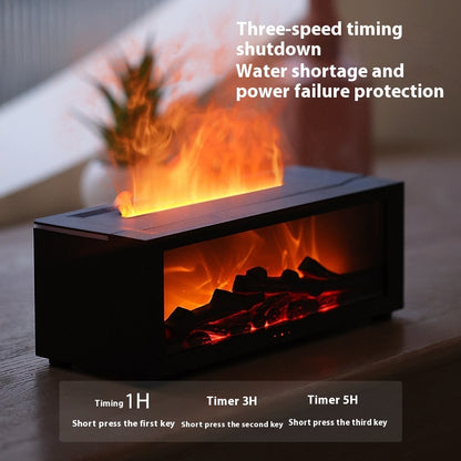 New Home Large Fog Volume Flame Humidifier 3D Flame Fireplace Machine