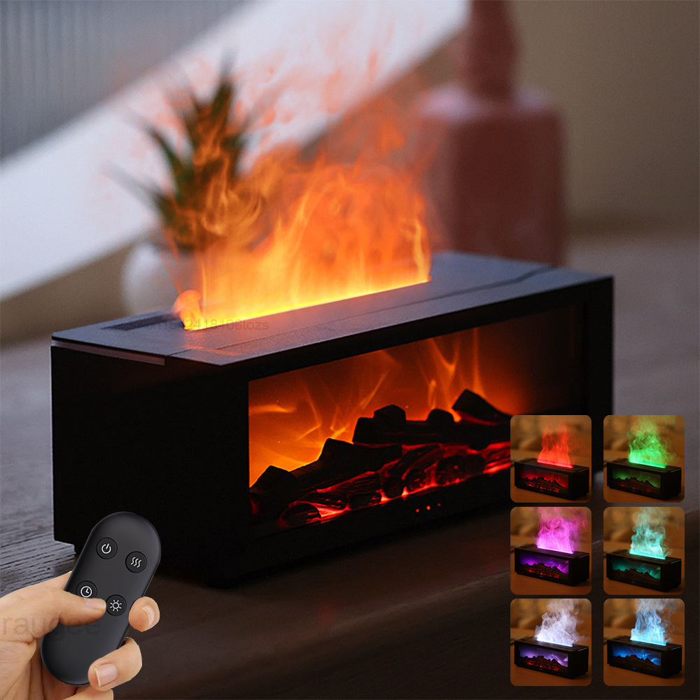 New Home Large Fog Volume Flame Humidifier 3D Flame Fireplace Machine