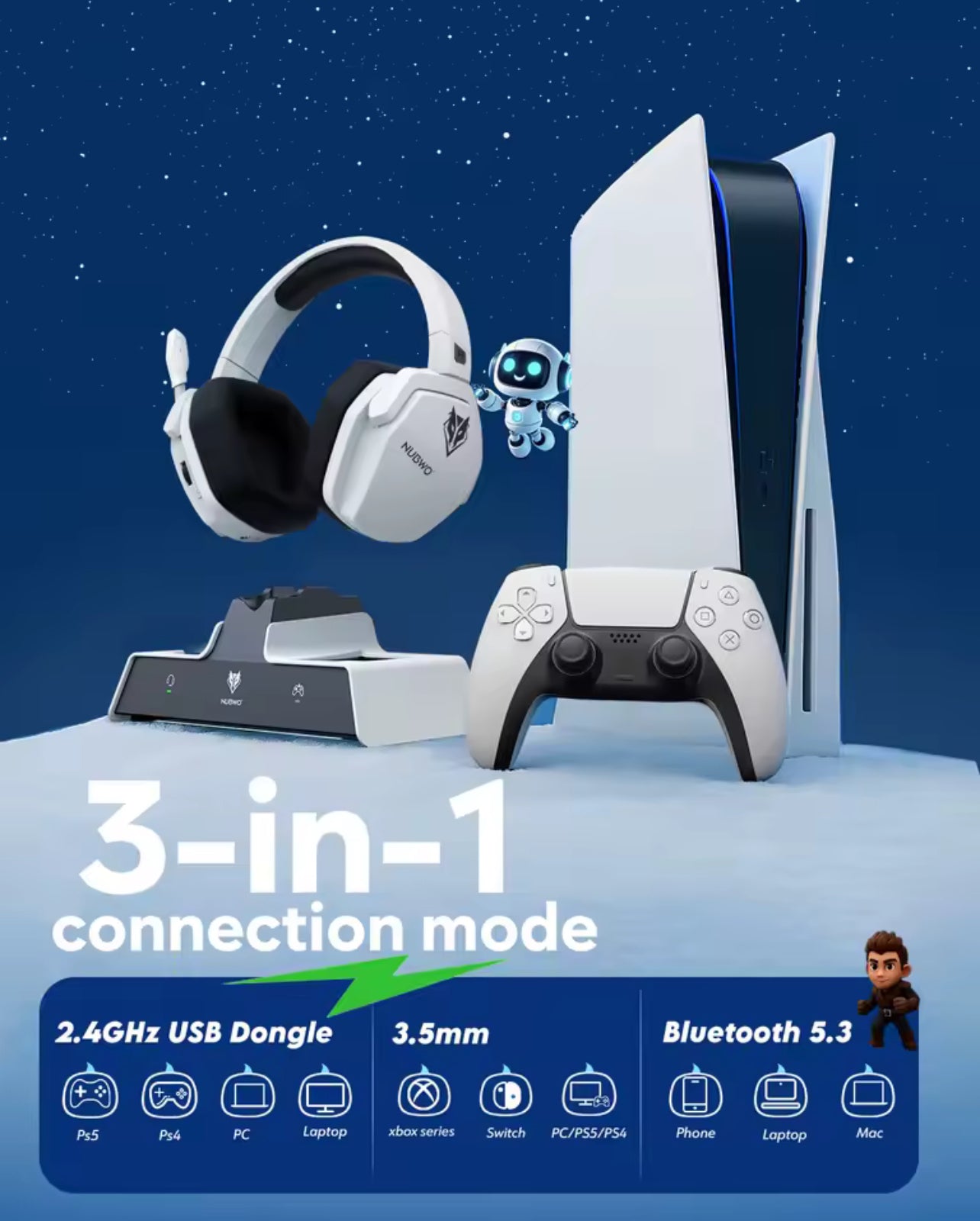 Headset with Charging Station